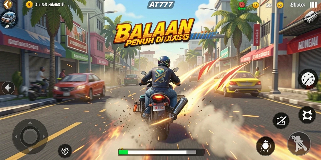 Gameplay seru balapan yang penuh aksi di AT777.