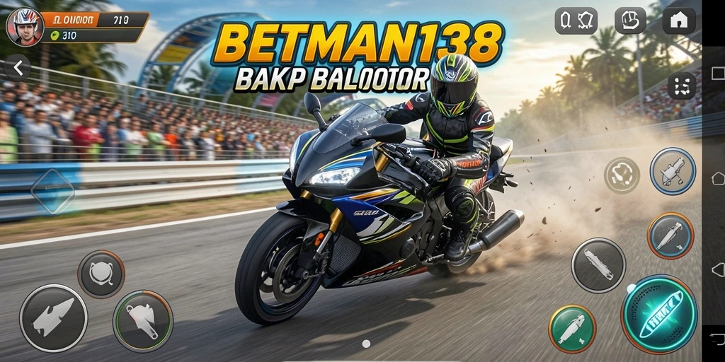 Gameplay menegangkan dengan balap motor dalam BETMAN138.
