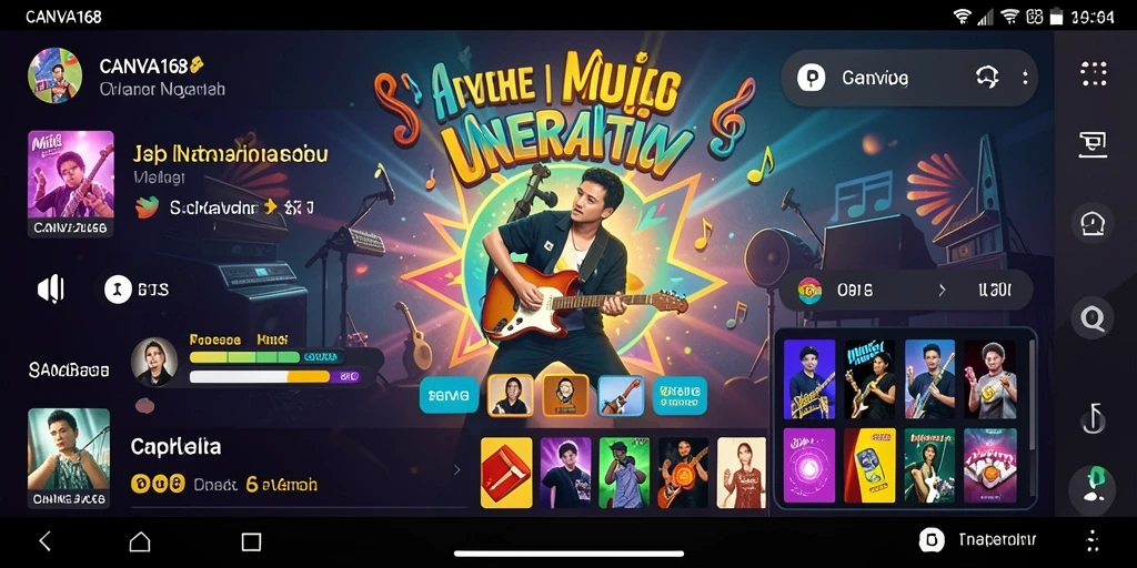 Tampilan gameplay interaktif dan menarik di CANVA168.