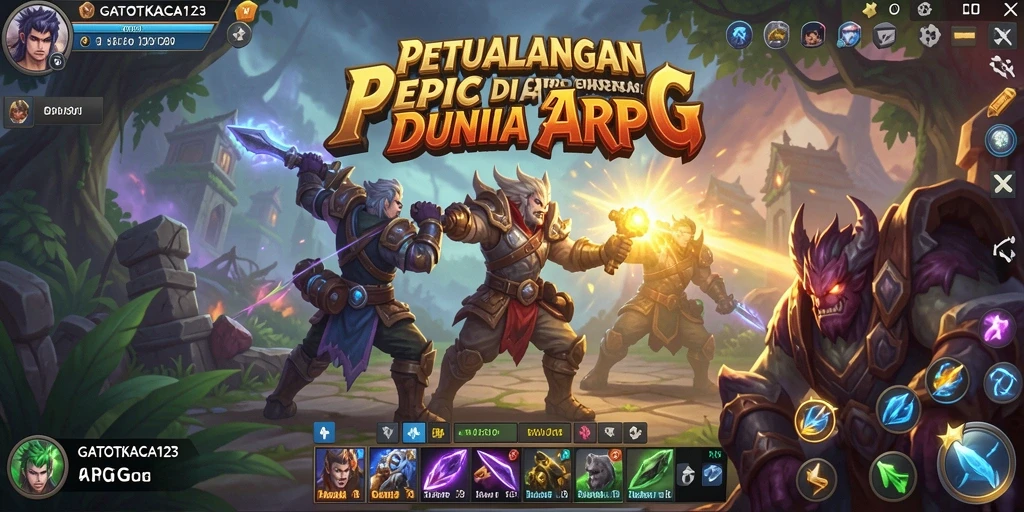 Tampilan gameplay menarik dari GATOTKACA123 yang memukau.