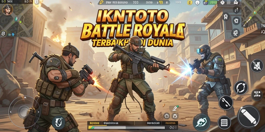 Tampilan gameplay mendebarkan dari IKNTOTO dalam mode Battle Royale.
