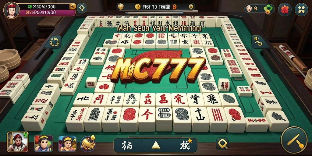 Screenshot gameplay MC777 menampilkan suasana permainan Mahjong yang menarik.