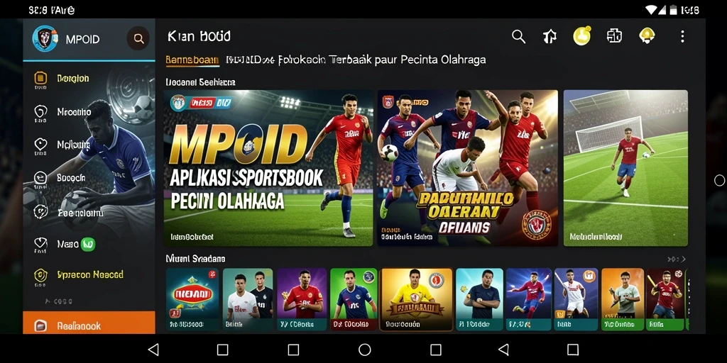 Tampilan antarmuka dan fitur taruhan live dalam MPOID.