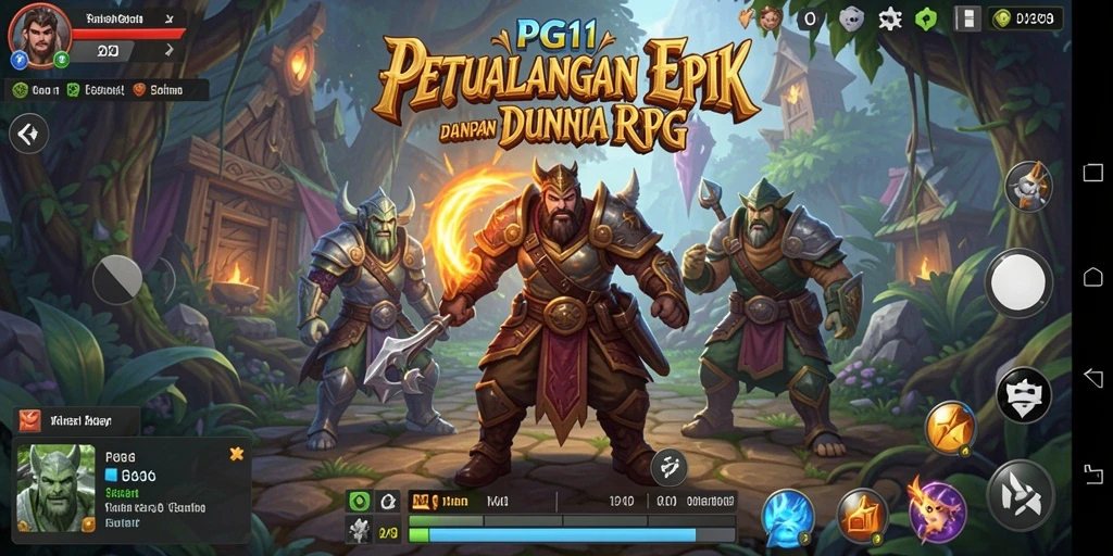 Tangkapan layar PG11 menunjukkan pertempuran seru dalam dunia RPG yang menakjubkan.