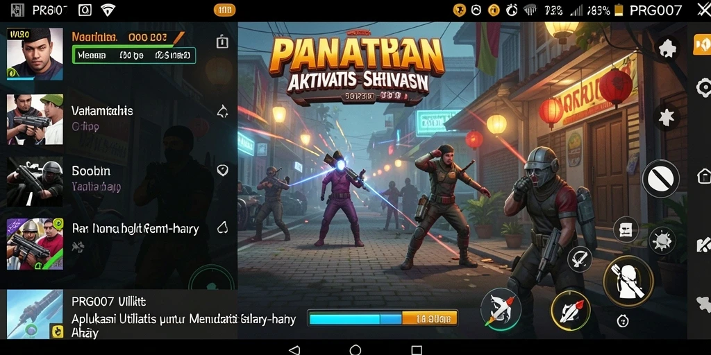 Tampilan antarmuka utama PRG007 yang sederhana dan menarik.