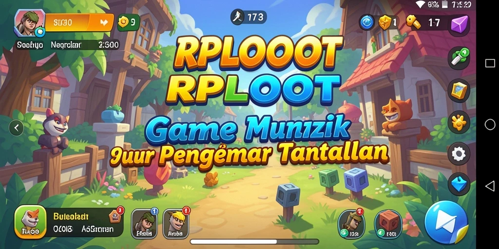 Gameplay menarik RPLOOT dengan berbagai level puzzle.