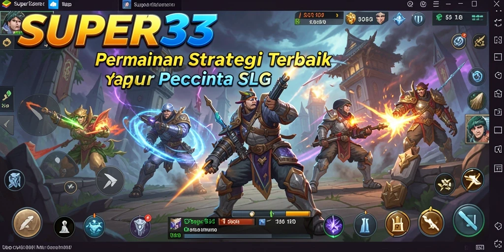 Screenshot utama dari gameplay SLG yang mendebarkan di SUPER33.