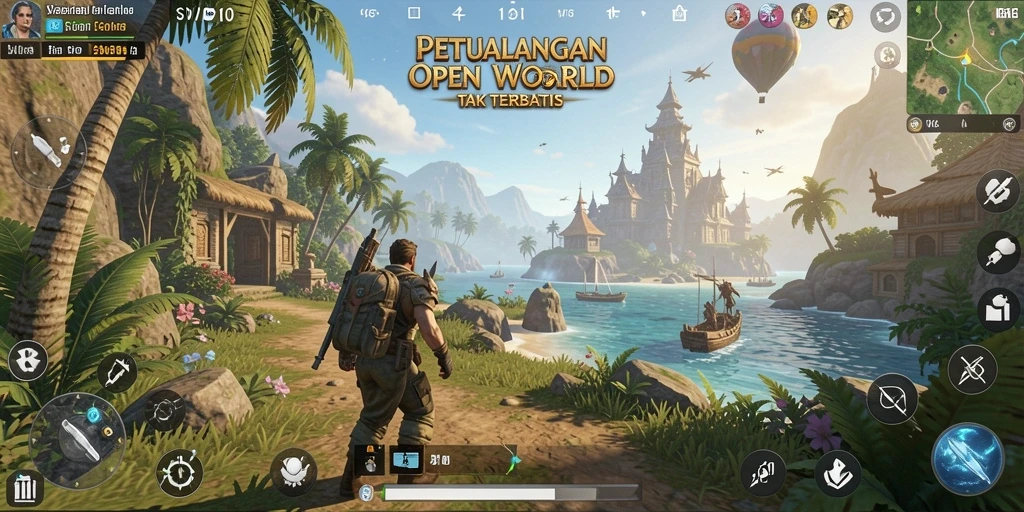 Screenshot SVIP10 menampilkan petualangan Open World yang mendebarkan.